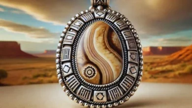 loren thomas begay wild horse magnesite pendant